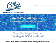 Tablet Screenshot of cittysplumbing.com